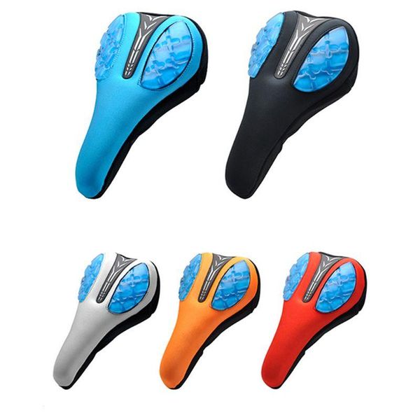 

bike saddles 3d silicone gel mountain road seat cover extra soft thickening bicycle saddle pad cushion for women men cycling