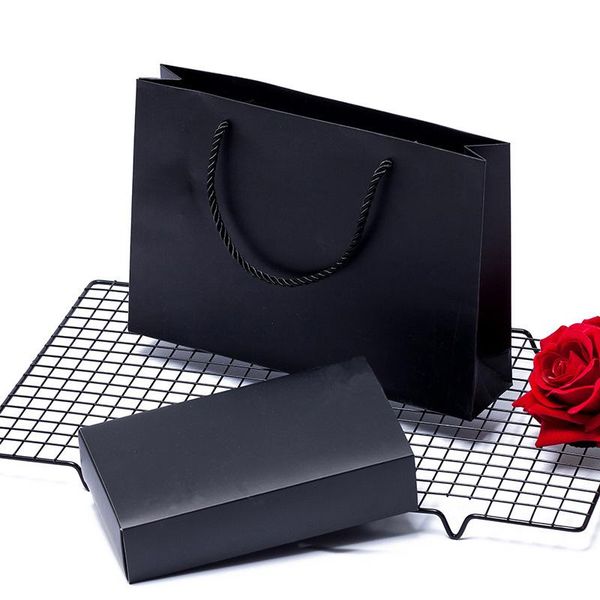 

gift wrap black chocolate design paper box party cookies candy boxes 100pcs/lot