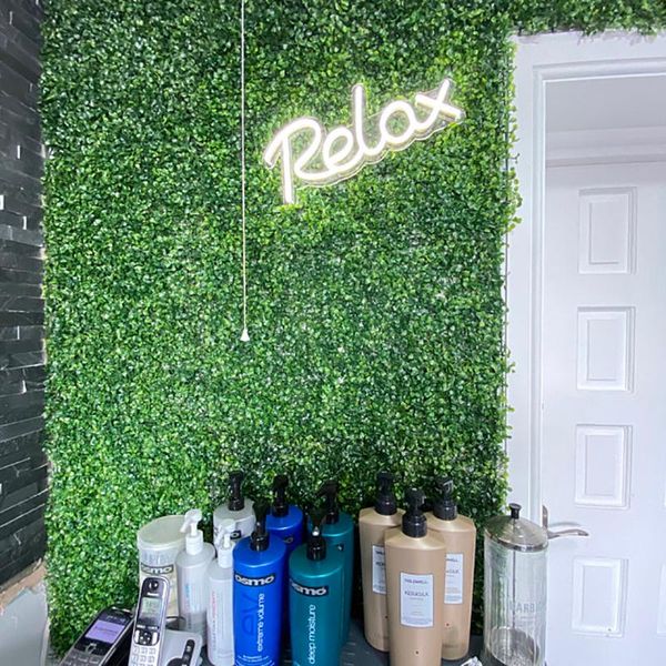 

just relax neon sign, hands light led sign for wall, wall decor, lamp