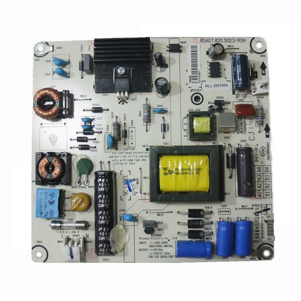 Оригинальный ЖК-монитор питания TV Board PCB Unit rsag7.820.5023 / ROH для Hisense Led32H310 LED32K300 LED32K180D