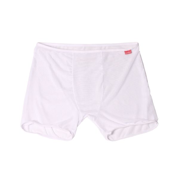 

white mesh gauze men's underpants lingerie transparent sheer boxer shorts underwear panties #14003, Black;white