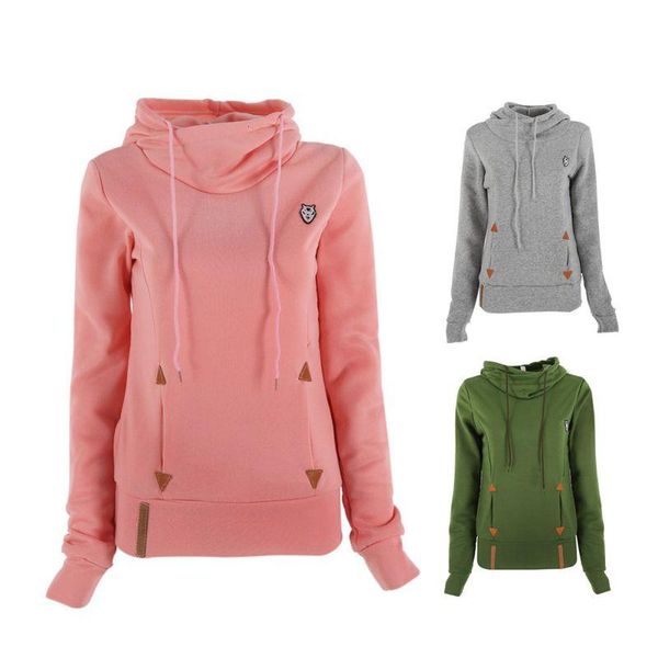 

women's hoodies & sweatshirts spring and autumn style hoodie casual embroidered long sleeve sweatshirt pullover with pocket, Black