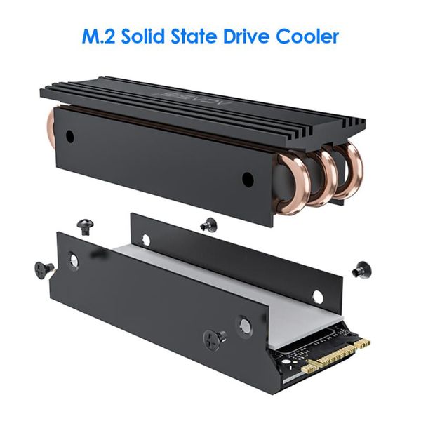 

fans & coolings m.2 ngff ssd heatsink nvme 2280 solid state disk drive radiator cooler cooling pad ventilador for deskpc