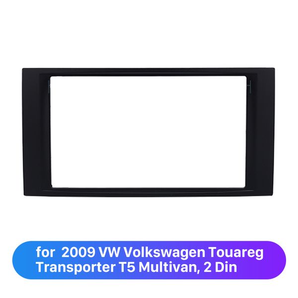 DOUBE DIN Car Radio Panel Kit Kit per il 2009 VW Volkswagen Touareg Transporter T5 Multivan Cornice trim circondata