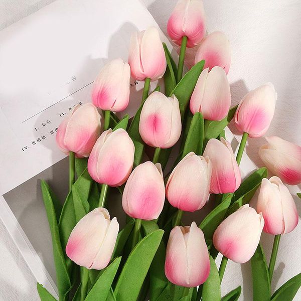 

decorative flowers & wreaths artificial garden tulips real touch tulip bouquet decor marriage for home wedding decorations fake flower