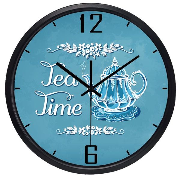 

wall clocks england tea time clock, high coffee clock