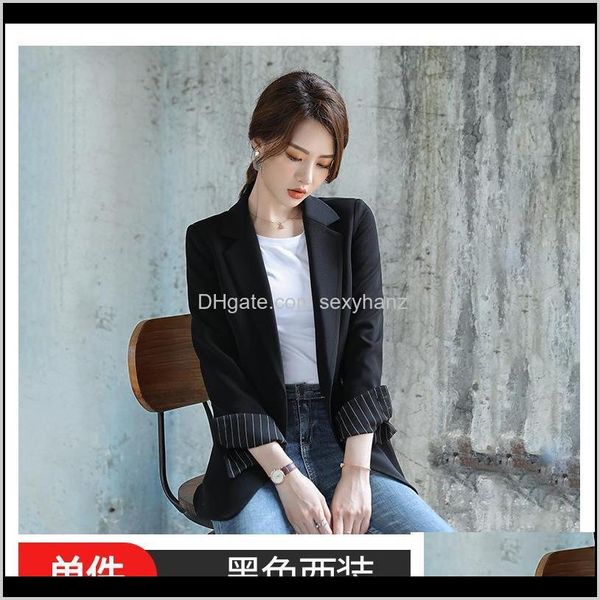 Abiti Abbigliamento donna Abbigliamento Drop Delivery 2021 Blazer da donna Giacca autunnale La versione coreana Abito professionale allentato da donna S-5Xl