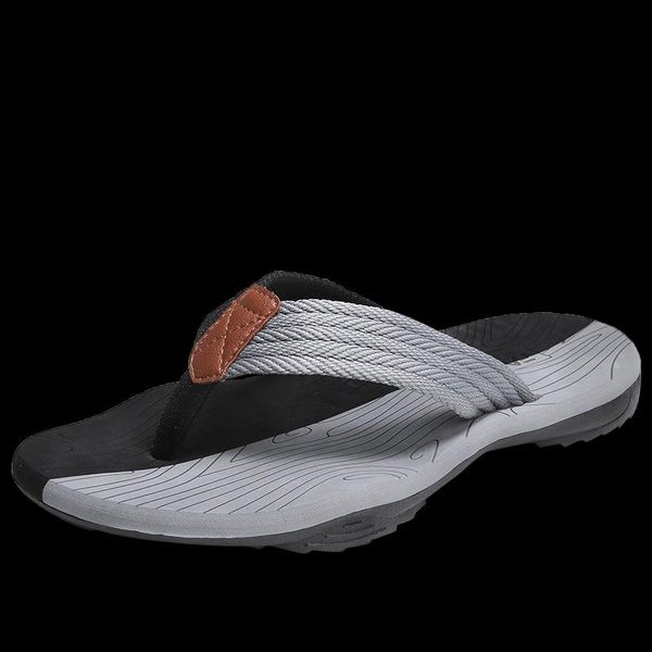

slippers men's summer beach men flip flops skid-proof good quality shoes comfortable big size chanclas hombre, Black