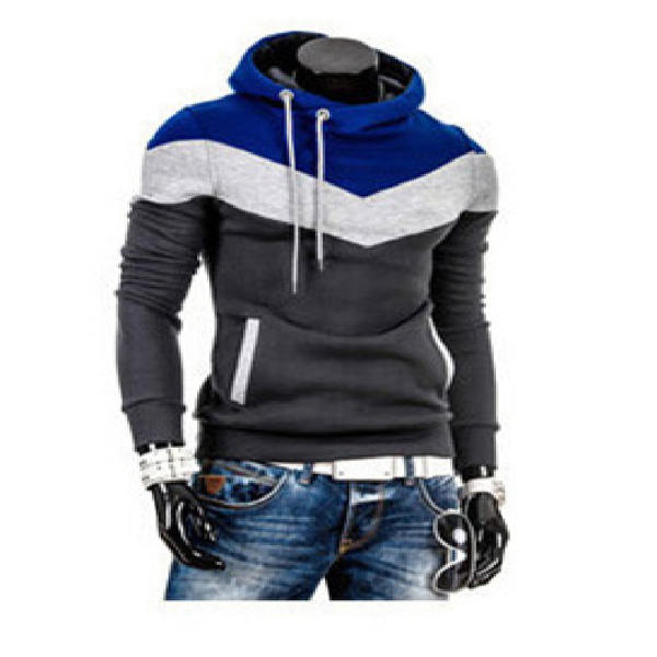 

men's hoodies & sweatshirts hooded color fashion sweatshirt long sleeve autumn spring ccasual sports patchwork sweatshirts2021, Black