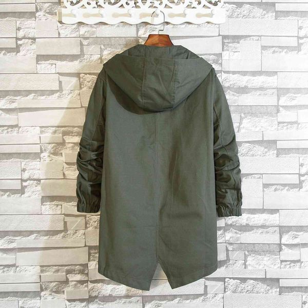 

fashion jacket men's mid long casual in autumn of 2021, Black;brown