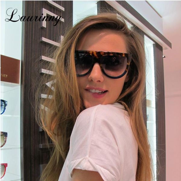 

sunglasses fashion oversized women brand designer tortoiseshell gradient sun glasses flat vintage frame shades female uv400, White;black