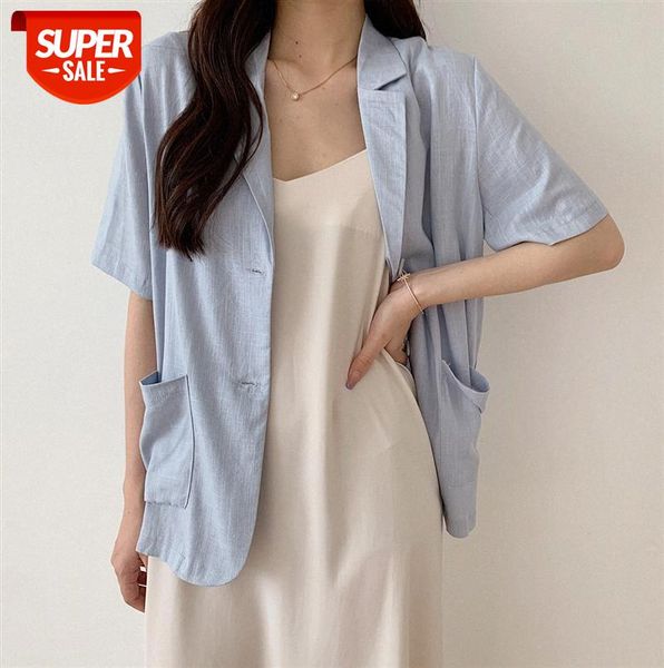 

[ou fan] 7255 small suit jacket women fashion casual korean style niche design thin #vm4s, Black;gray