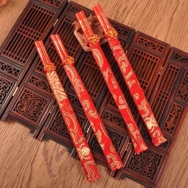 

chopsticks chinese knot red wood handmade stick for sushi hashi chop sticks tableware as christmas gifts