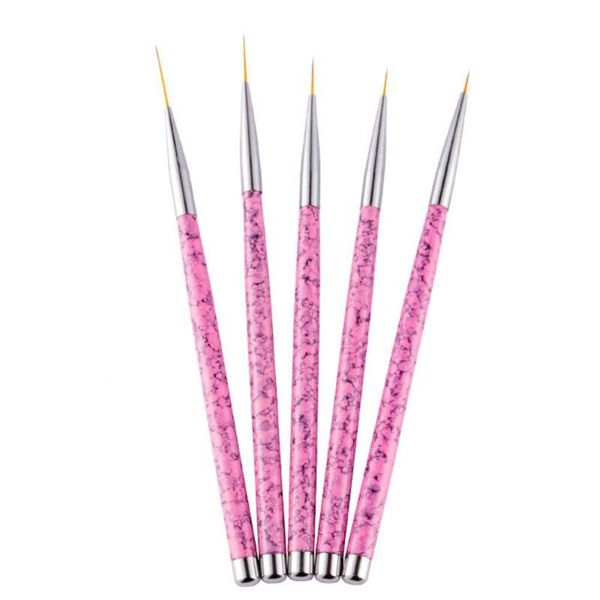 

nail art kits 50% 5pcs pen painting liner flower drawing uv gel brushes manicure tools