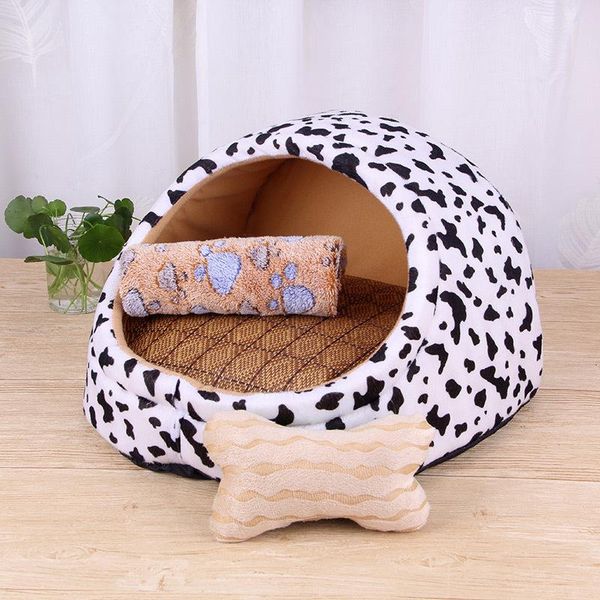 

fashionable and beautiful dog's nest cat's small medium sized bed house villa teddy's dog cat beds & furniture