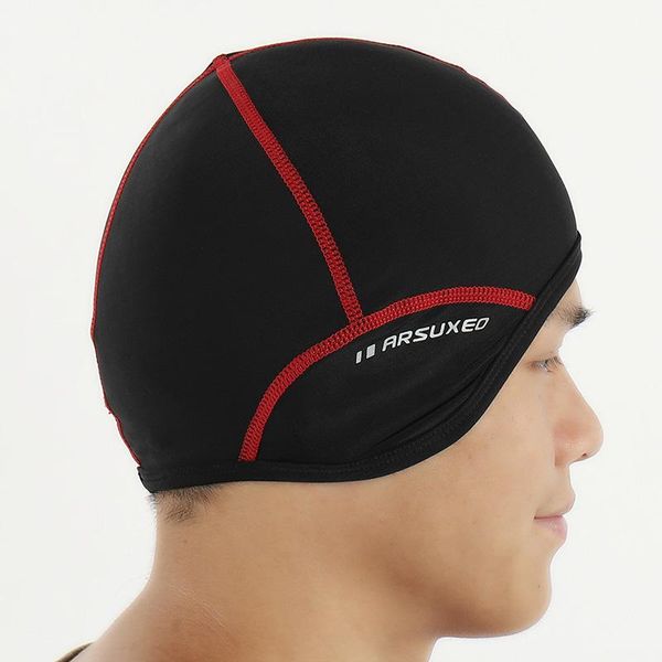

cycling caps & masks road bicycle fleece windproof outdoor sports mtb bike hats snow skull helmet liner for men women, Black