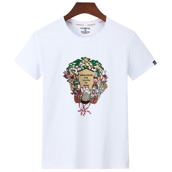 

new three-dimensional vortex t-shirts men's summer 3d print casual 3d t shirt tee xxs-6xl 210409, White;black