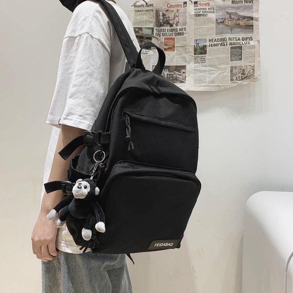 

backpack high school boy waterproof large capacity teenagers girls bags casual man women's travel shoulder bag