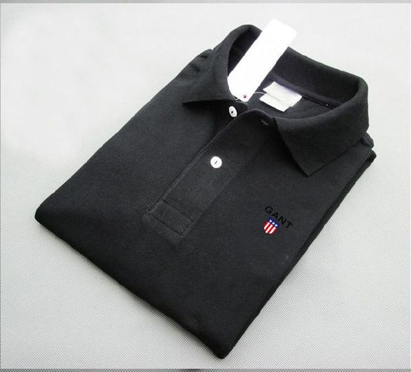 

men's polos 2021 summer cool short-sleeved shirt brand trend, White;black