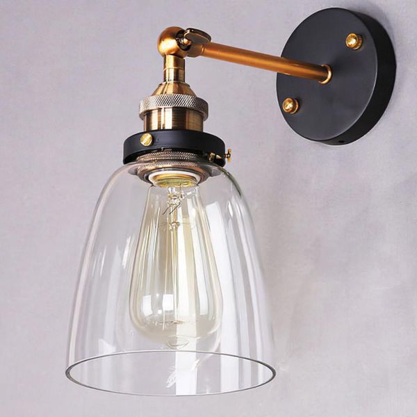 

wall lamp light bedside vanity mount black retro without bulb for dressing living room decoration
