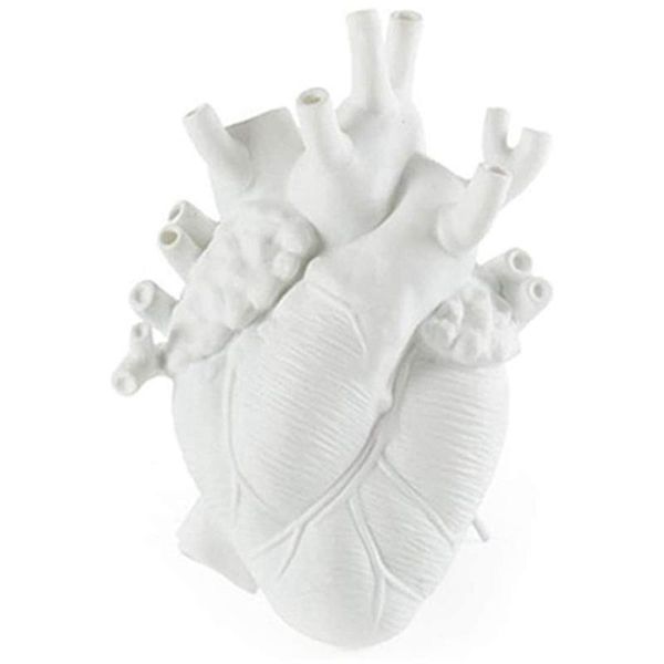 

heart vase for flowers resin flower pot deskornament novelty decorative artware objects & figurines