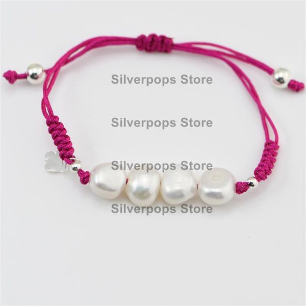 

charm bracelets trend fashion 925 sterling silver/pearl & tag weaving /premium quality european spanish styles birthday present/gift, Golden;silver