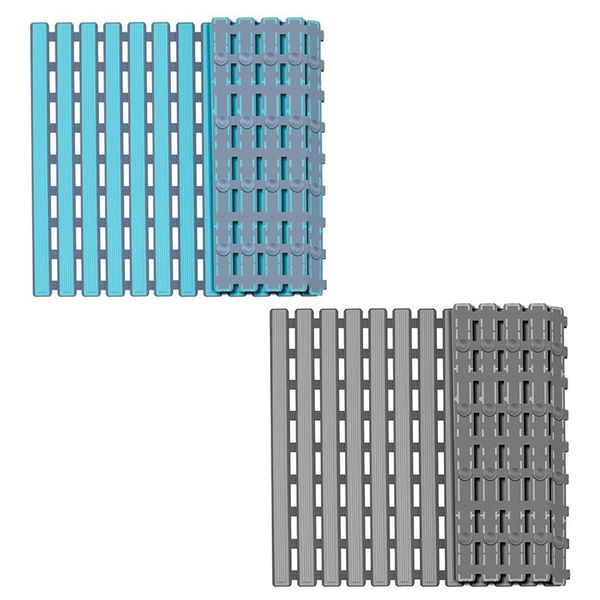 

non slip bath mat with suction cups, bathroom kitchen door floor tub shower safety mats anti-bacteria professional drain ho