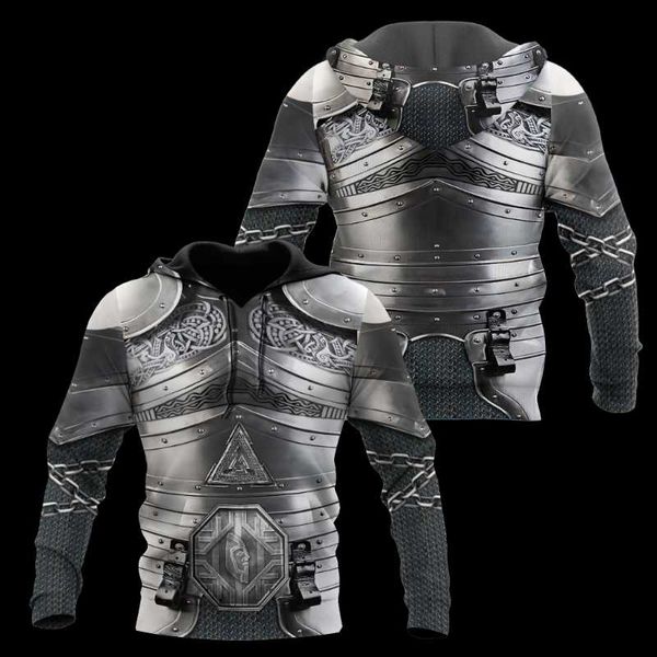 

men's hoodies & sweatshirts premium polish winged hussars armor 3d print graphic hoodie sportswear zip casual streetwear oversized pu, Black