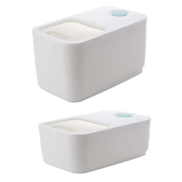 

storage bottles & jars household kitchen transparent rice box non-toxic durable good sealability leak-proof food