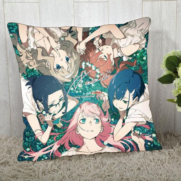 

pillow case anime dakimakura darling in the franxx zero two hiro cover 40x40cm home decoration pillowcases printed