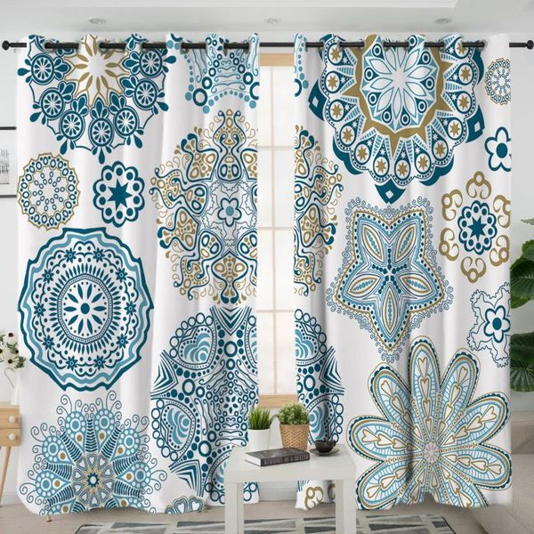 

curtain & drapes 3d window curtains cortinas de dormitorio bohemian mandala print room home decor rideau fenetre cotinas salon