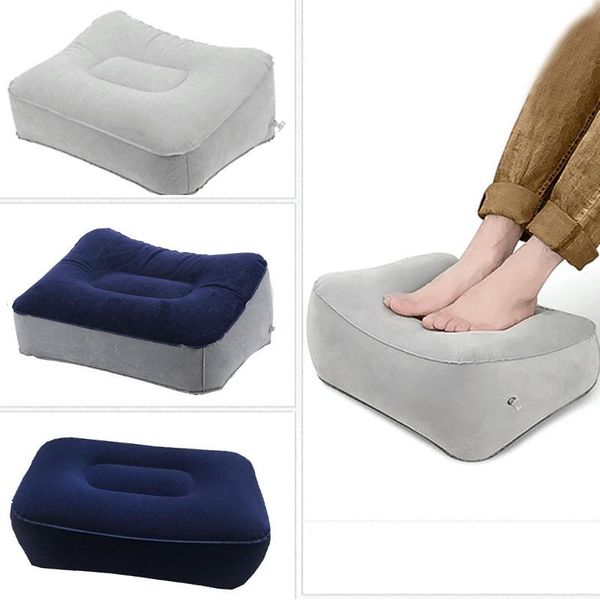 

pillow pvc flight sleeping footrest resting on airplane car bus inflatable travel foot rest pad
