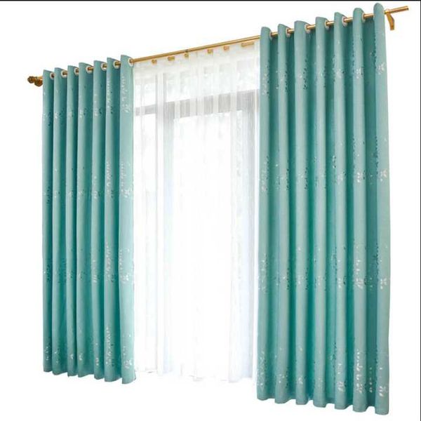 

curtain & drapes pure color jacquard bedroom holly leaf curtains