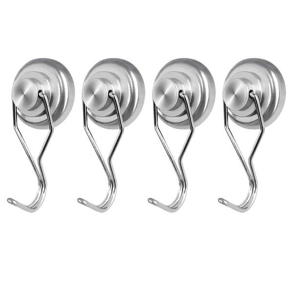 

hooks & rails 4pcs multi-function magnetic hook hat clothes bbq tool haning racks