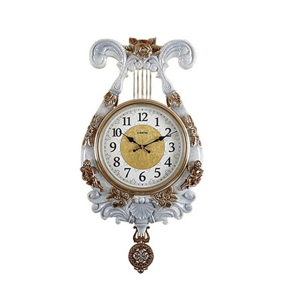 

wall clocks creative retro clock living room bedroom decoration music art nostalgic ornaments wall-mounted pendulum