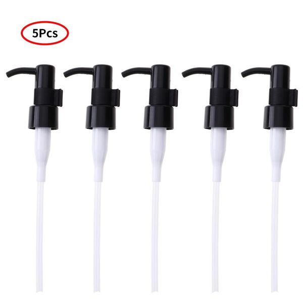 

5pcs 20/24mm oil-rubbed hand liquid soap pump dispenser plastic lotion bottles replacement with long dip tubes