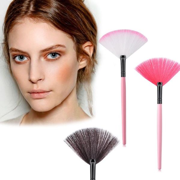 

1pc makeup brush beauty tools fan shape brushes powder concealer highlighting make up soft fiber