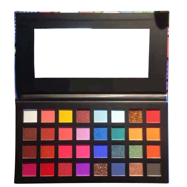 

long-lasting waterproof abstract oil paint 32 colors eyeshadow palette matte & shimmer pigment pressed powder makeup for eyes easy to wear c