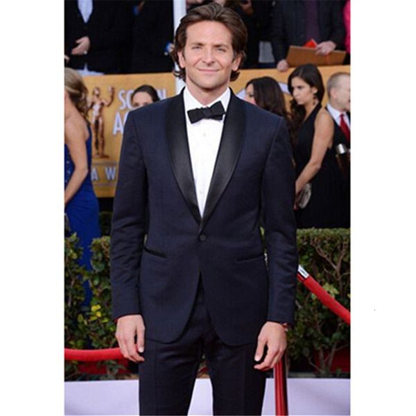 

men's suits & blazers men's suit smolking bridegroom thin-fitting and culinary evening suits for male navy blue man ed as a party, White;black