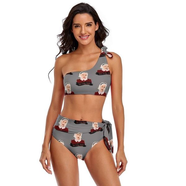 

one-piece suits teenage bikini swimsuit tie side normal rave swimwear female two piece bathing suit