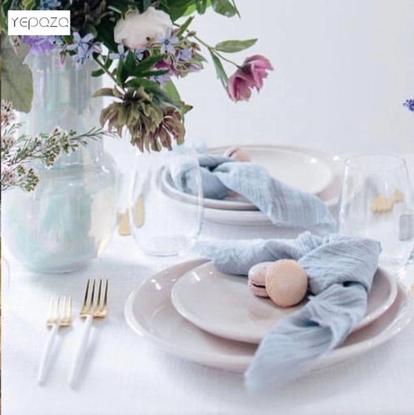 

table napkin yepqzq home decor cloth guaze party napkins 20x20 inch