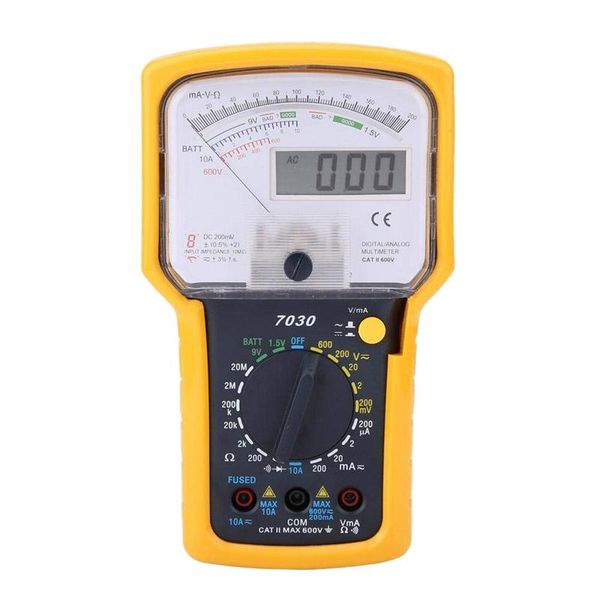 

multimeters kt7030 ac/dc analog multimeter tester, digital tester double display voltage resistance pointer tes
