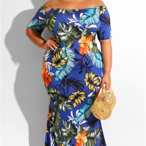 

dresses 1884 fashion large women's dress one shoulder digital printing, Black;gray