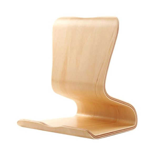 

cell phone mounts & holders 2021 universal cute wooden bamboo mobile holder for desk nightstand