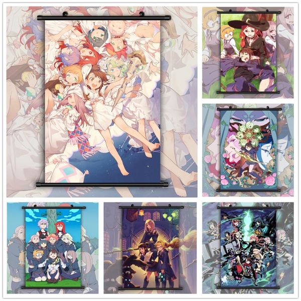 

paintings little witch academia atsuko diana lotte sucy anime manga wall poster scroll
