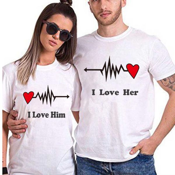 

women's t-shirt harajuku women t-shirts 2021 summer short sleeves valentine's day printing slim breathable elasticity roupas femi, White