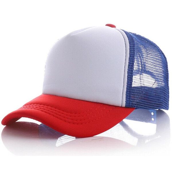 

caps & hats travel hiphop candy color baseball cap adjustable advertising summer sunscreen women men diy mesh grid sunhat, Yellow