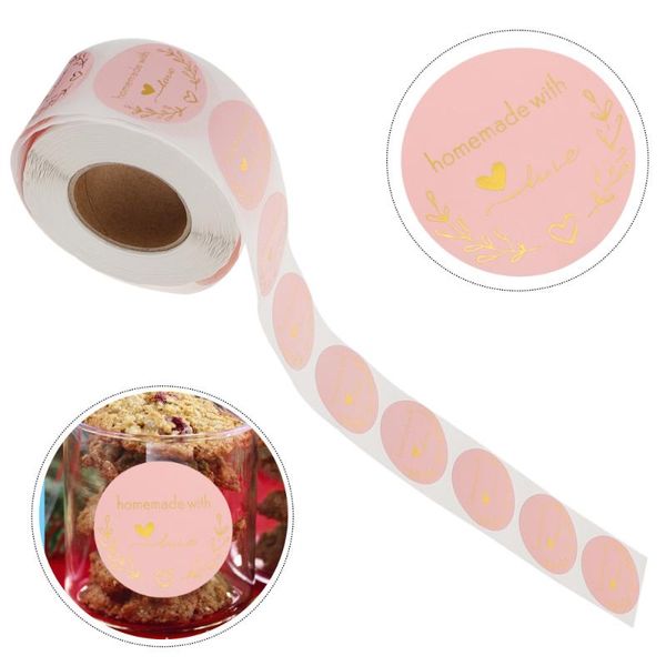 

gift wrap 1 roll adhesive packing stickers homemade with love labels