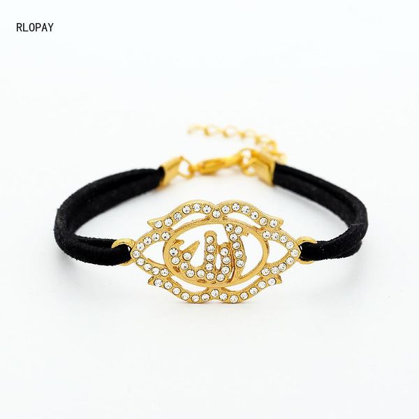 

charm bracelets leather chain gold bracelet lips shape royal cubic zirconia arabic ethnic friendship, Golden;silver