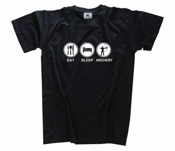 

eat sleep archery t-shirt s-xxxl, White;black